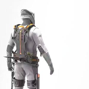 Lightweight and soft mechanical exoskeleton, capable of carrying a weight of 110kg